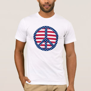Stars & Stripes Peace Symbol T-Shirt