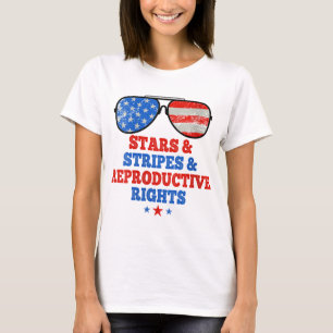 Stars Stripes Reproductive Rights US Flag Fourth O T-Shirt
