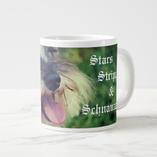Stars Stripes & Schnauzers Patriotic Large Coffee Mug