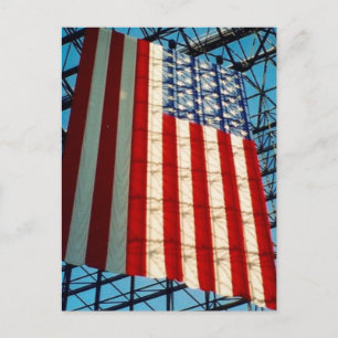 stars stripes shadows postcard