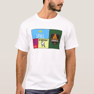 stars stripes s'mores American camping  T-Shirt