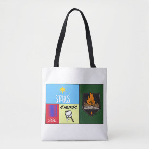 stars stripes s'mores American camping Tote Bag