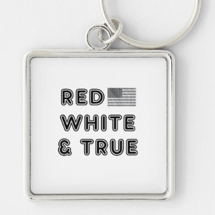 Stars & Stripes Split Ring Key Ring