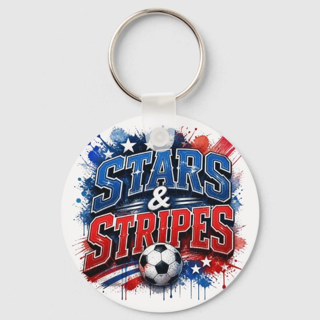 Stars & Stripes - US national team nickname Key Ring (Front)