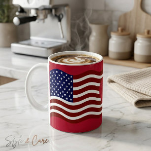 Stars & Stripes USA Flag Mug – Combo Drinkware