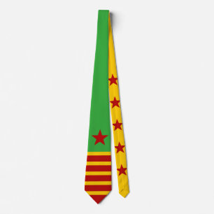 Stars & Stripes yellow red + your backgr. & ideas Tie