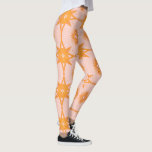 Stars & Suns Geometric Pattern Pink Gold Leggings<br><div class="desc">Hope you like this fun design. Customise it with your own text too. And check my shop for matching items like tshirts,  towels,  wrapping paper,  cards and more! If you'd like something custom please drop me a note. Thanks for checking out my designs!</div>