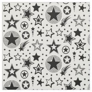 Stars Tattoos black + your ideas Fabric