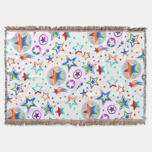 Stars Tattoos coloured + your ideas Throw Blanket