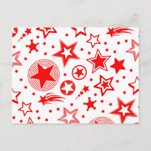 Stars Tattoos red + your ideas Postcard