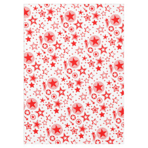 Stars Tattoos red + your ideas Tablecloth