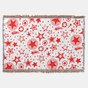 Stars Tattoos red + your ideas Throw Blanket