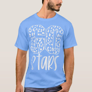 Stars Team Mascot School Spirit Game Night Leopard T-Shirt