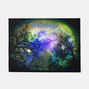Stars Through The Trees Door Mat