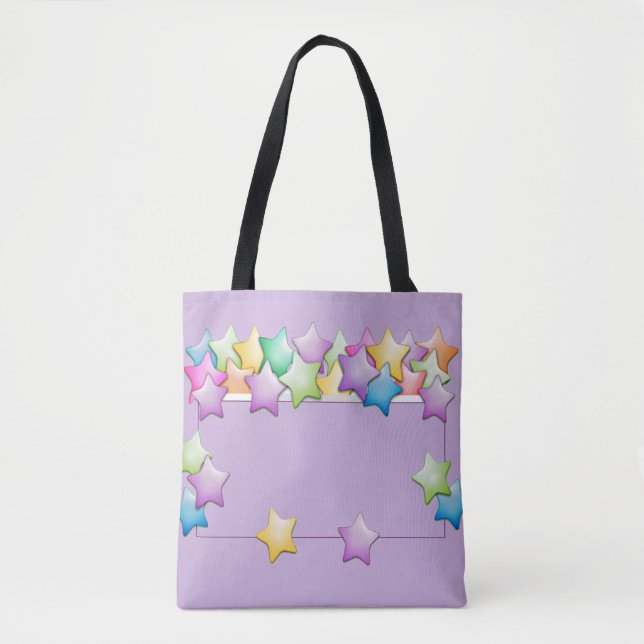 Stars Tote Bag to Personalise (Front)