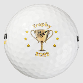 Stars Trophy Cup for a Trophy 'Boss'. Golf Balls
