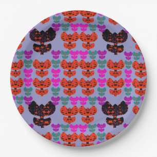 Stars Tulips Paper Plate