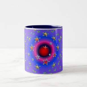 Stars Two-Tone Coffee Mug