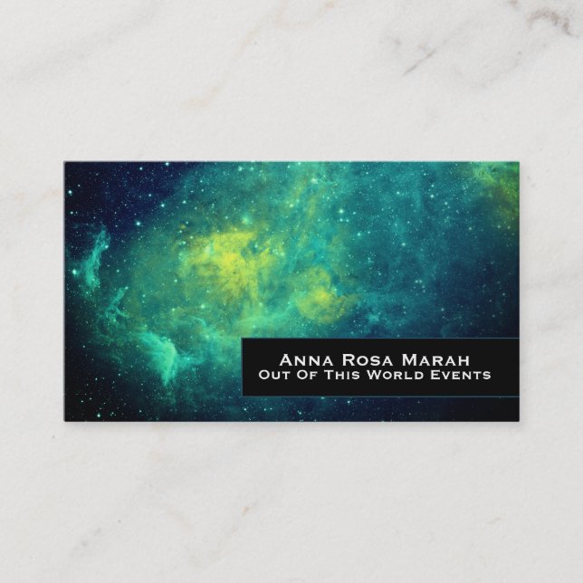 *~* Stars Universe Nebula Cosmic Galaxy Business Card (Front)
