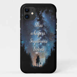 Stars whispers, Sagittarius listens Case-Mate iPhone Case