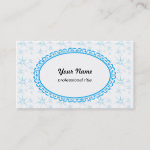 stars, white business card