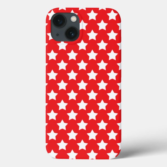 Stars - White On Red iPad Air Case (Back)