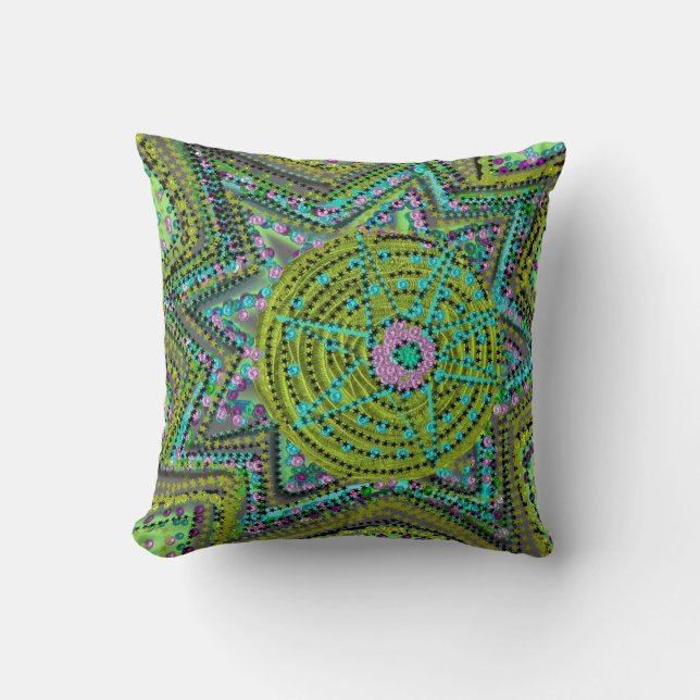 Stars With Stars Designer Throw Pillow (Front)