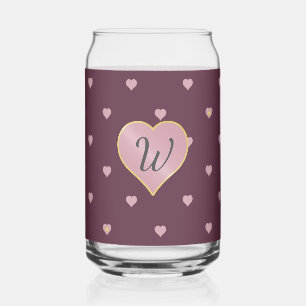 Stars Within Hearts on Port Can Glass