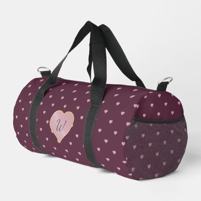 Stars Within Hearts on Port Duffle Bag (Right Corner)