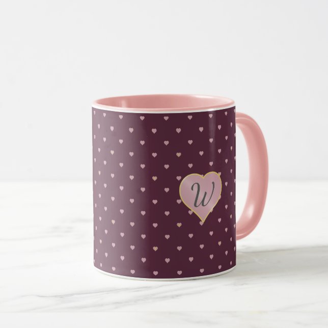 Stars Within Hearts on Port Mug (Front Right)