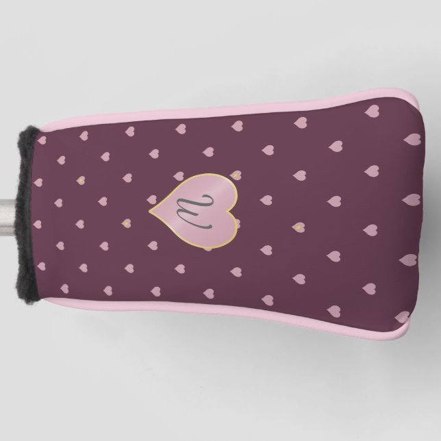 Stars Within Hearts on Port Putter Cover (Front)