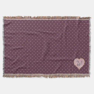 Stars Within Hearts on Port Throw Blanket