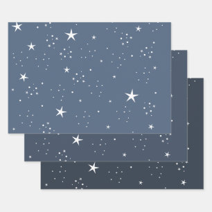 Stars Wrapping Paper Set of 3