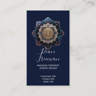 Starseed Geometry   Mandala Design Business Card