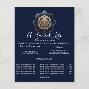Starseed Geometry   Mandala Design Flyer