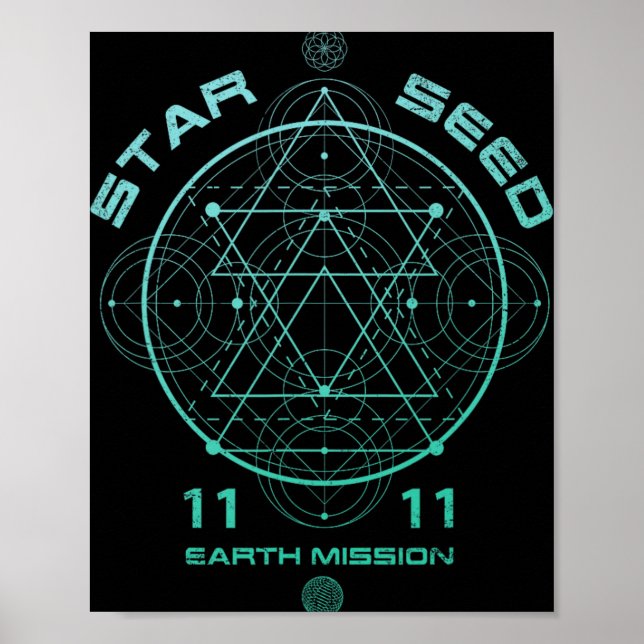 Starseed Sacred Geometry  Poster (Front)