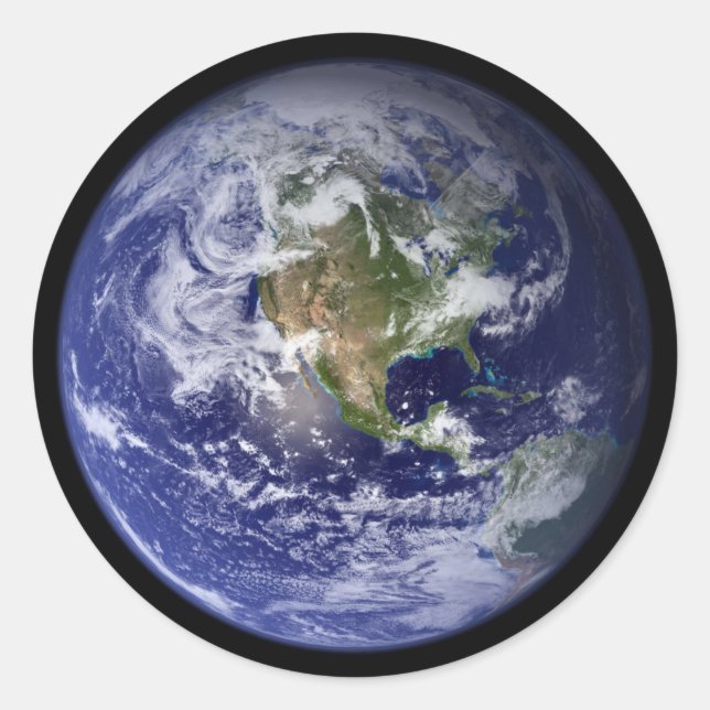 Starship Earth Classic Round Sticker (Front)