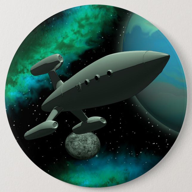 Starship Explorer (Round) 6 Cm Round Badge (Front)