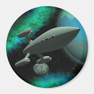 Starship Explorer (Round) Magnet