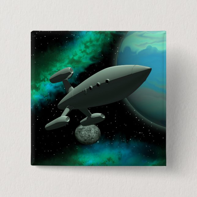 Starship Explorer (Square) 15 Cm Square Badge (Front)