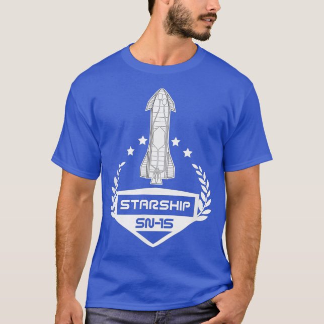 Starship SN15 Space Exploration Raptor Rocket T-Shirt (Front)