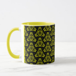 Starship Triangles - Yellow Mug