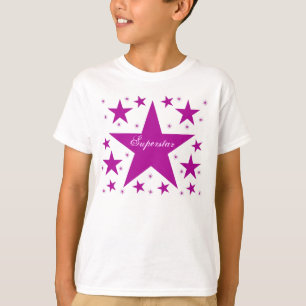 Starstar Girl's Tee, Purple T-Shirt