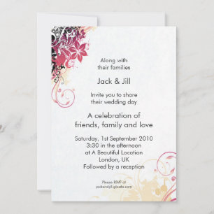 Start Burst 5x7 Invitation
