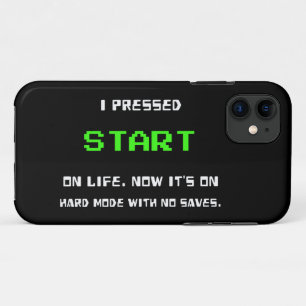 START Button Retro 8 Bit Pixel Art Gamer Gaming Case-Mate iPhone Case