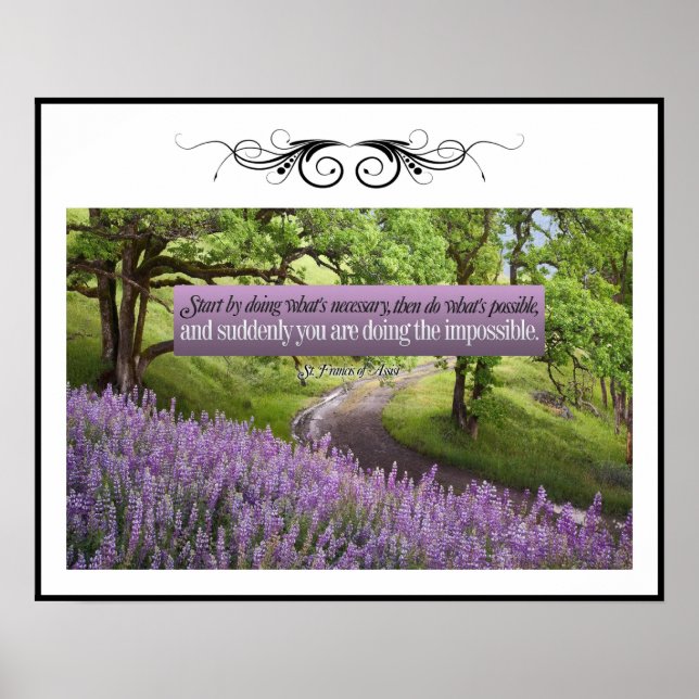 Start By Doing Custom Poster (Front)