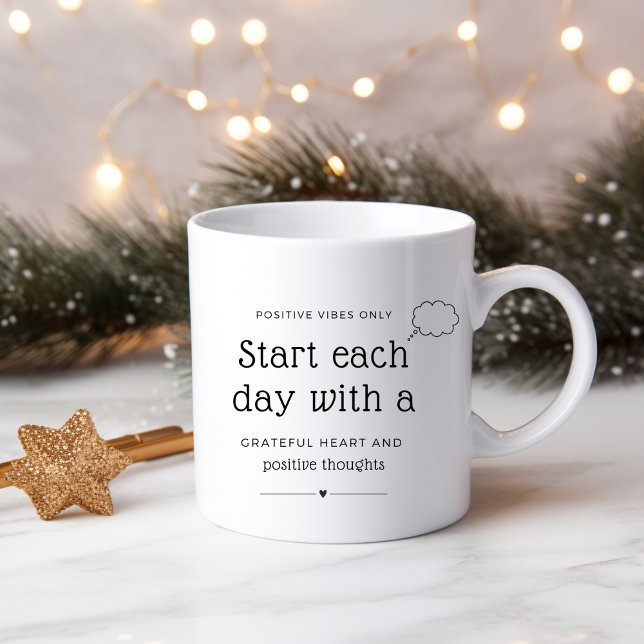 Start each day with a grateful heart  coffee mug (Creator Uploaded)