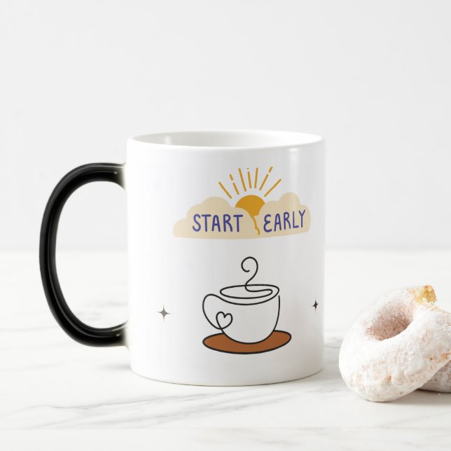 Start Early Your Coffee Magic Mug (With Donut)