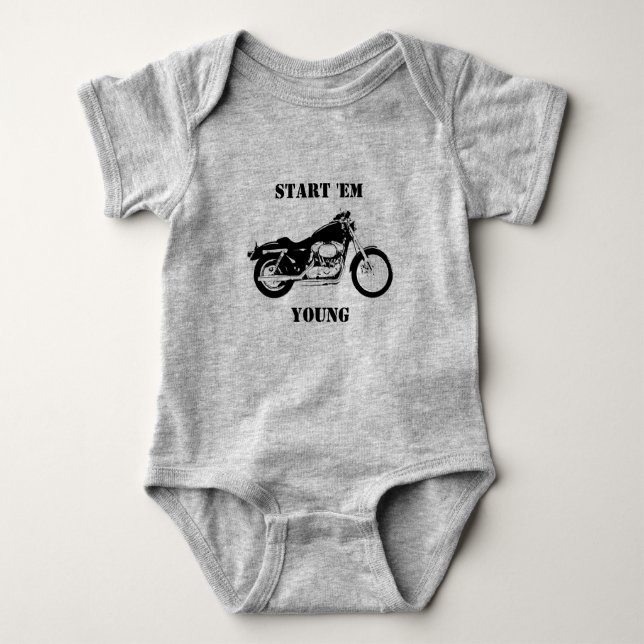 Start Em Young Baby Bodysuit (Front)