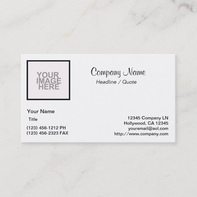 Start from Scratch! Business Card (Front)
